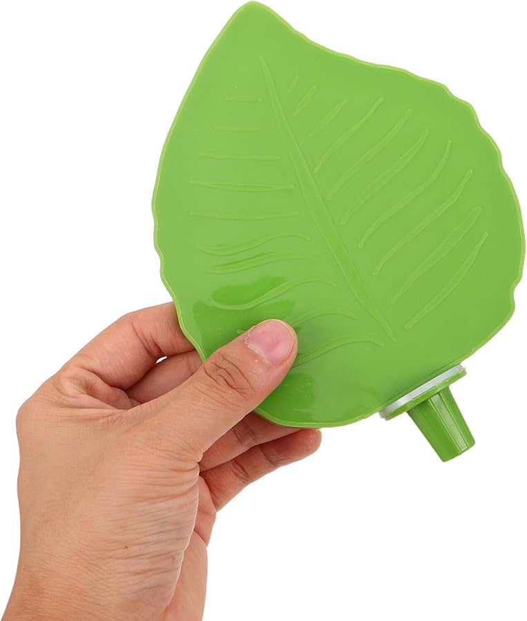 KESYOO منصة أوراق الشكل الخضراء البلاستيكية لحامل مجثم الطيور للببغاوات والكوكاتيل والباراكيت - Image 4